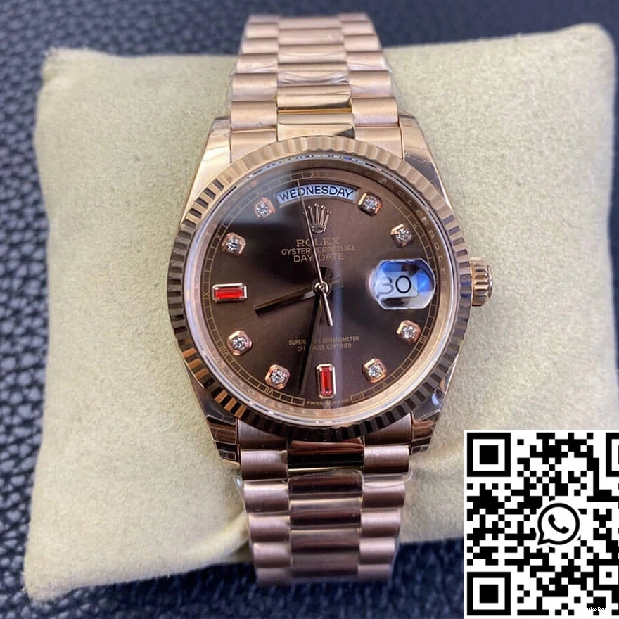 Rose EW Gold Day Factory 118235 Date Rolex 0723